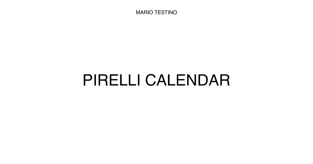 PIRELLI CALENDAR?