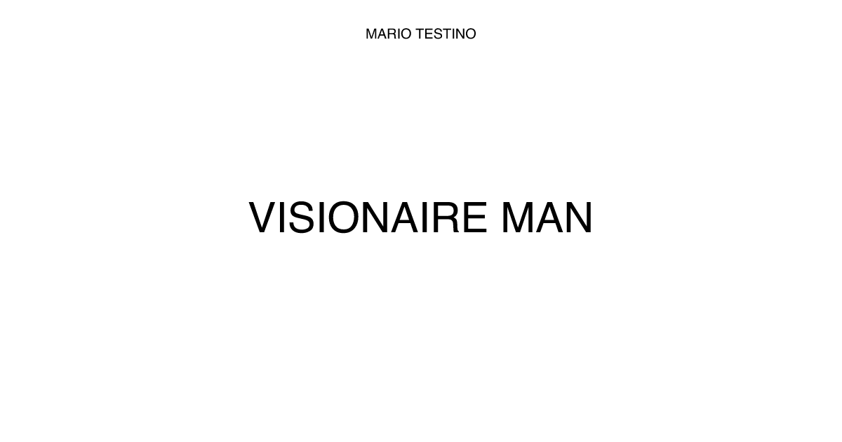 Visionaire 35 Man　Mario Testino　限定6000部 VISIONAIRE 35 MAN